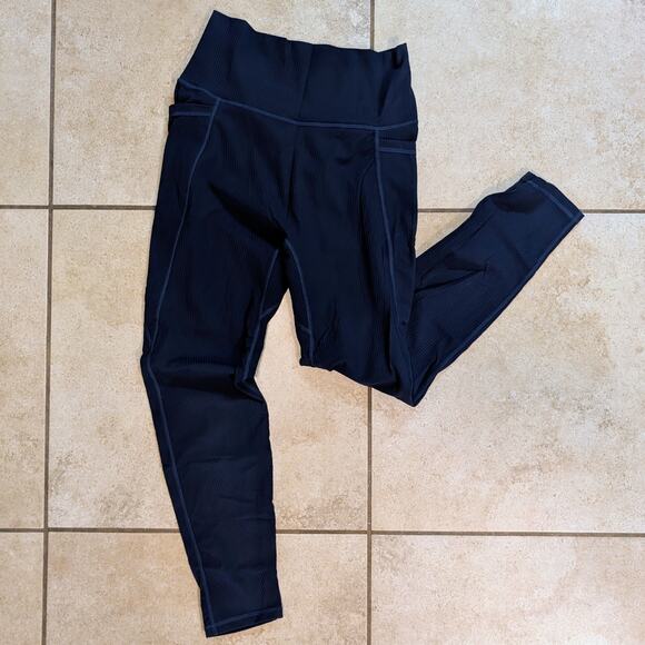 Senita Unity Ribbed Leggings - Navy - Large - Picture 2 of 6